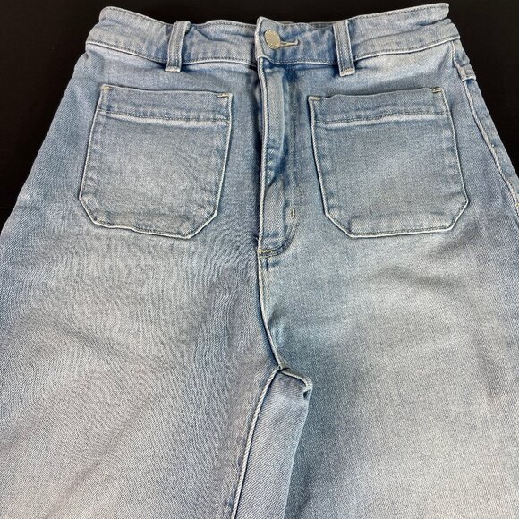 Rolla's Jeans Women's 25x27* High Rise Wide Leg Light Blue Cotton Denim Tag 27 - Picture 2 of 16